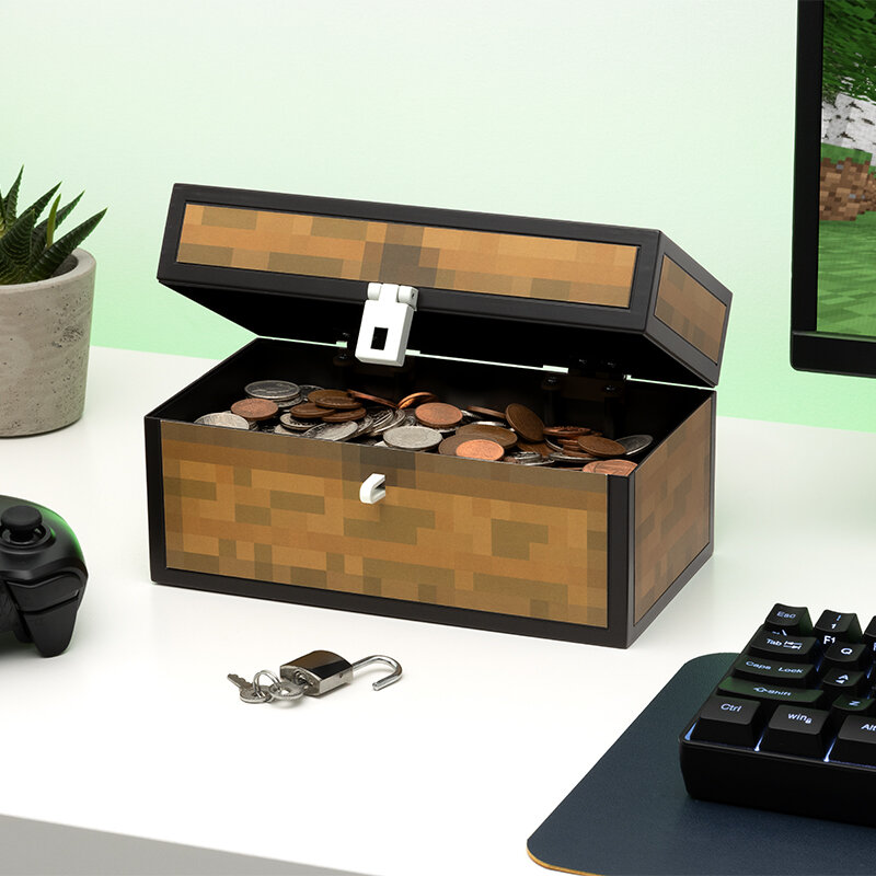 Minecraft Sparebøsse Kiste 3D