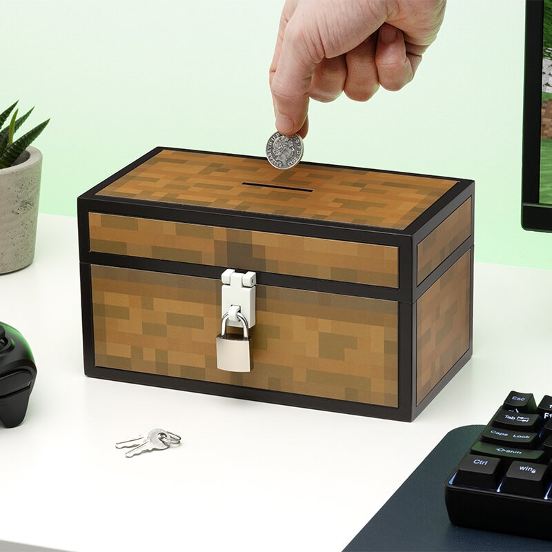 Minecraft Sparebøsse Kiste 3D