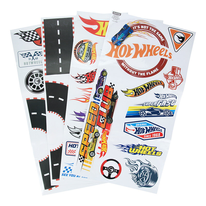 Hot Wheels - Veggdekaler 44-pk