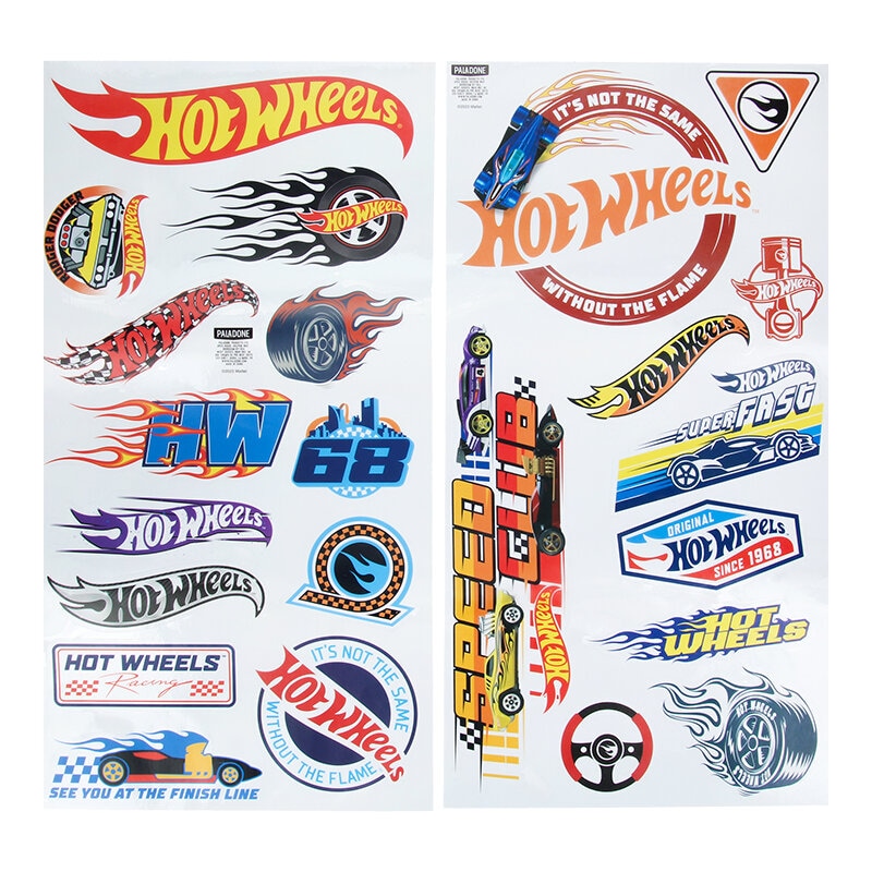 Hot Wheels - Veggdekaler 44-pk