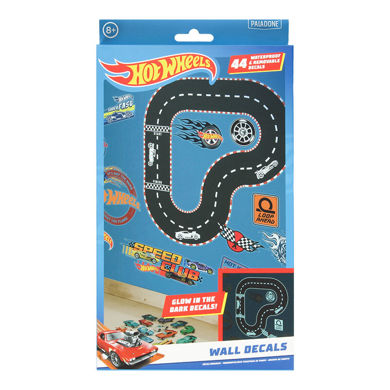 Hot Wheels - Veggdekaler 44-pk