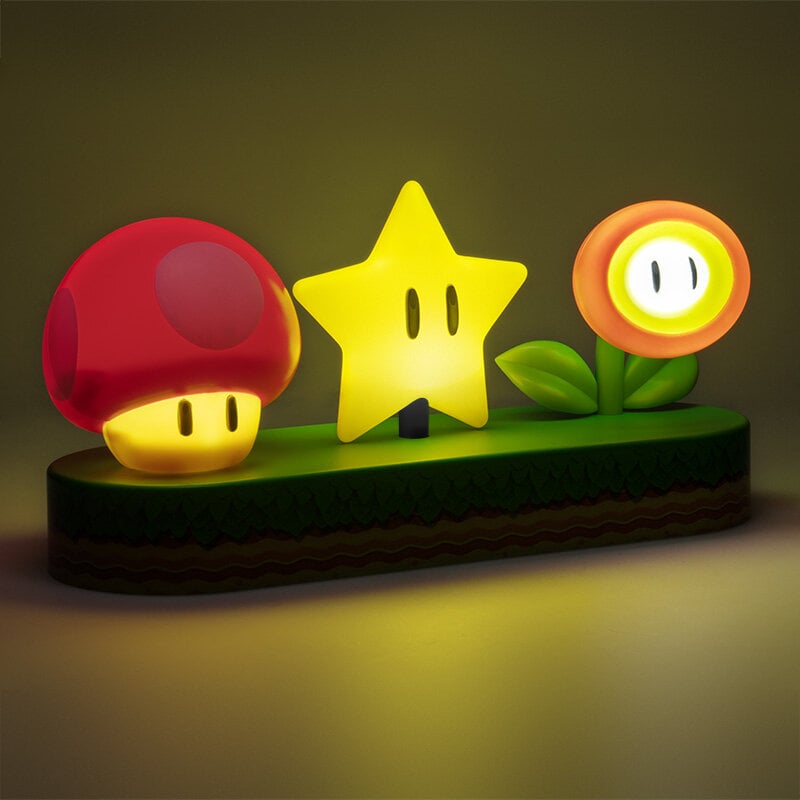 Super Mario™ lampe med ikoniske motiver, 30 cm