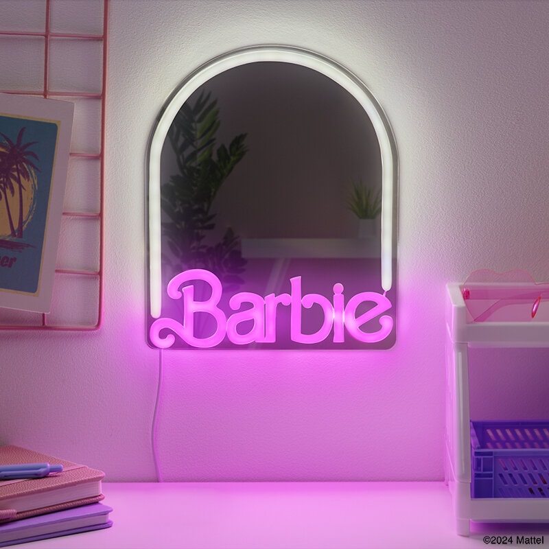 Barbie LED-Vegglampe med speil