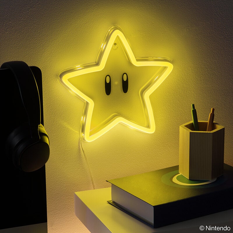 Super Mario LED-Vegglampe Superstar