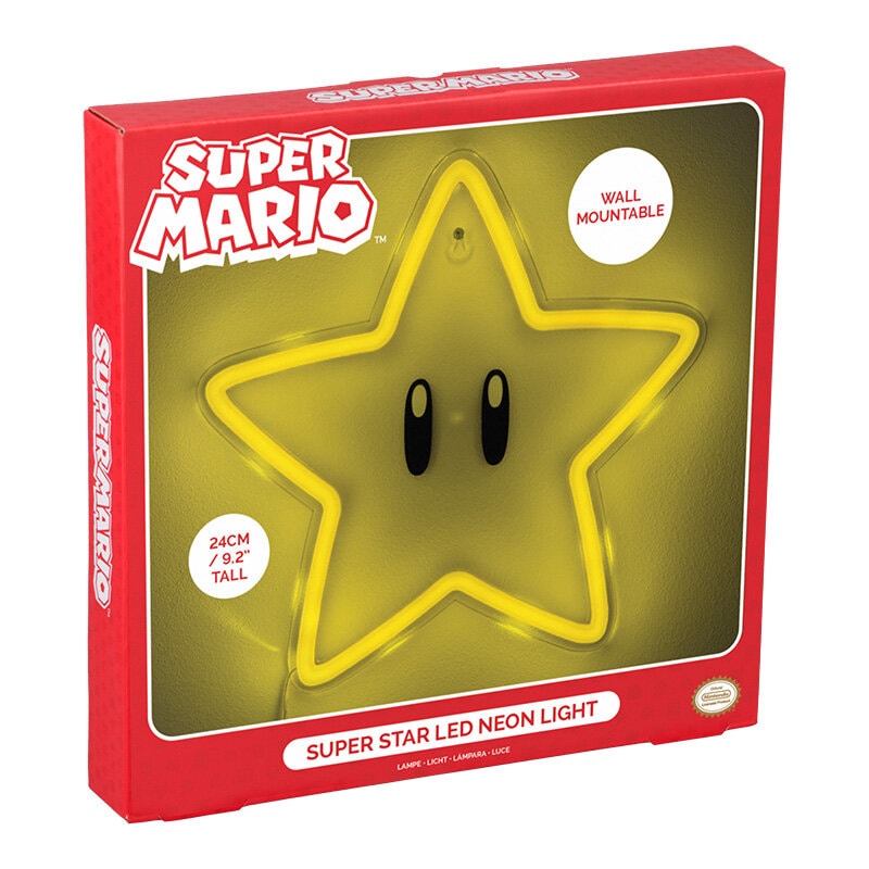 Super Mario LED-Vegglampe Superstar