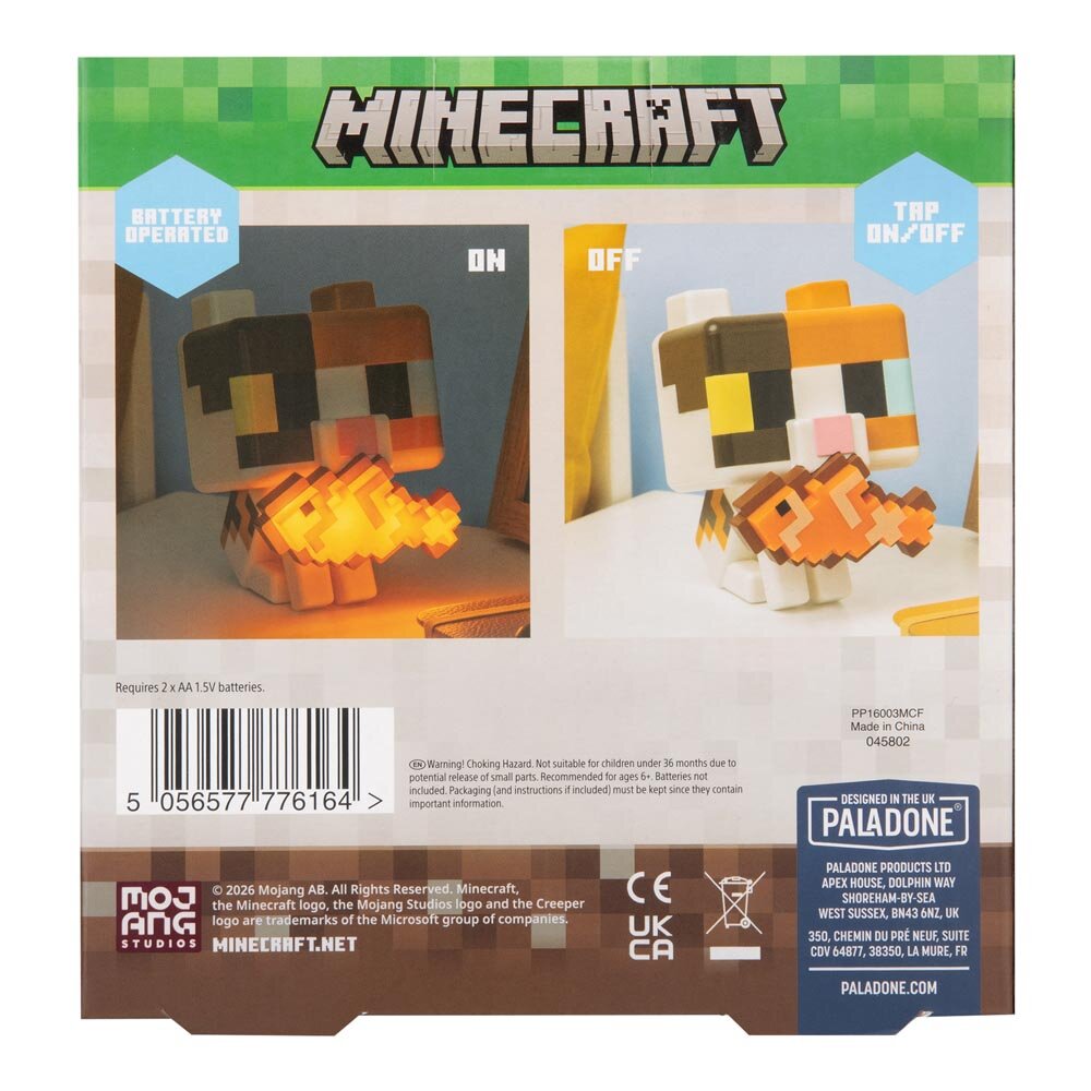 Minecraft Katt GloBuddies Lampe
