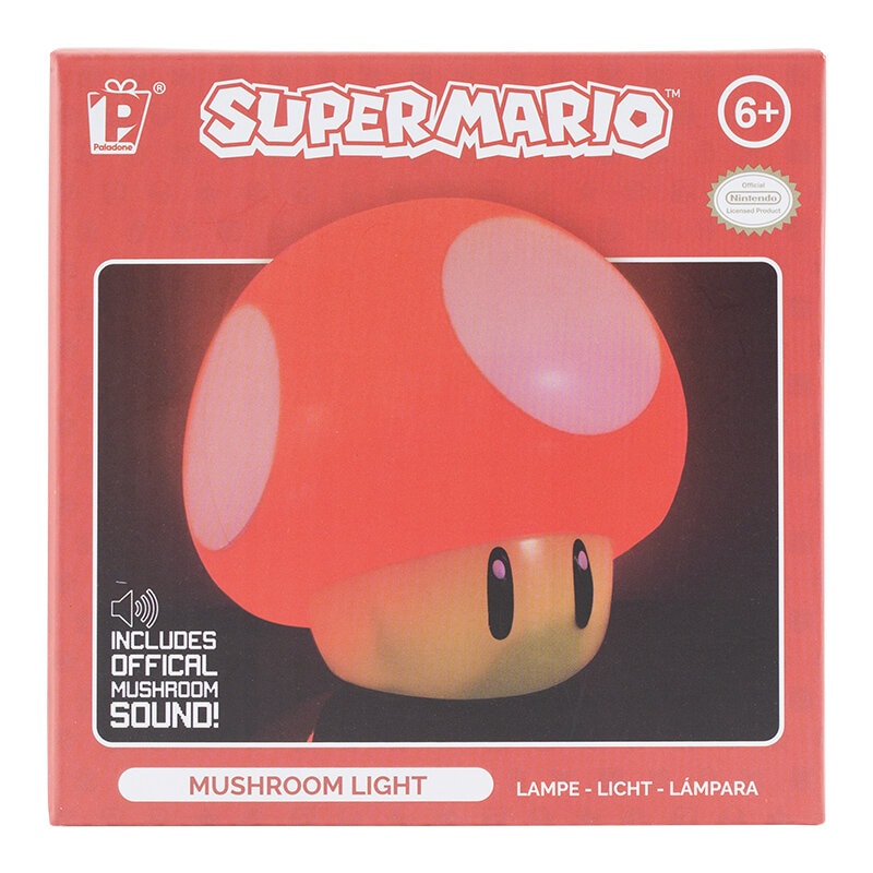Super Mario - Sopp Lampe med Lyd