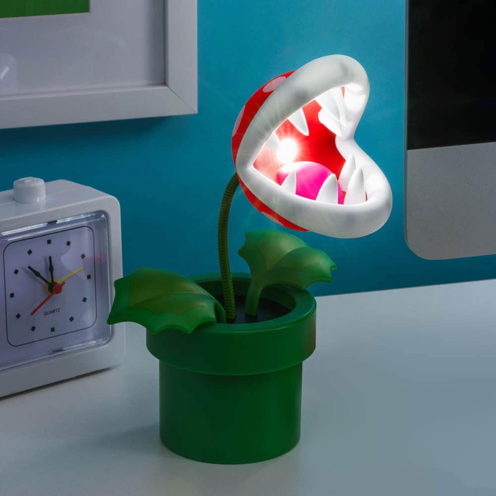 Super Mario Bros - Mini Piranha Plant Justerbar Lampe