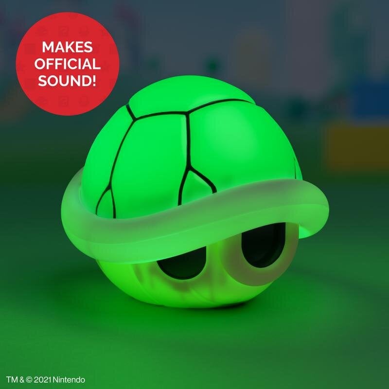 Super Mario - Lampe Green Shell med lydeffekter