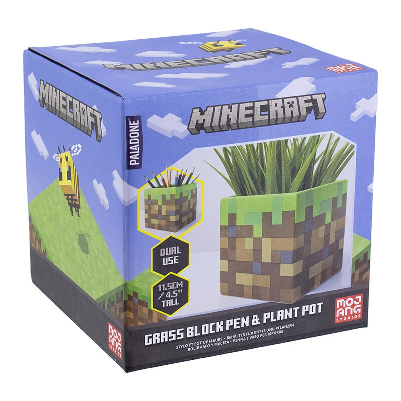 Minecraft - Gressblokk krukke