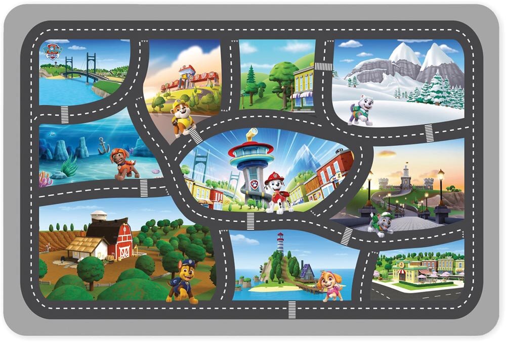 Lekematte Paw Patrol På Farten 75 x 112 cm