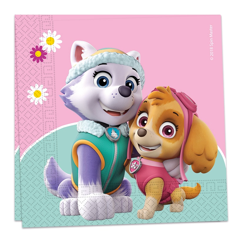 Paw Patrol Skye & Everest - Servietter 20 stk.