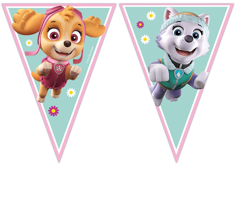 Paw Patrol Skye & Everest - Flaggirlander 230 cm 