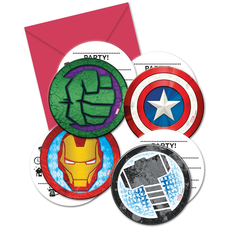 Mighty Avengers - Invitasjoner 6 stk.