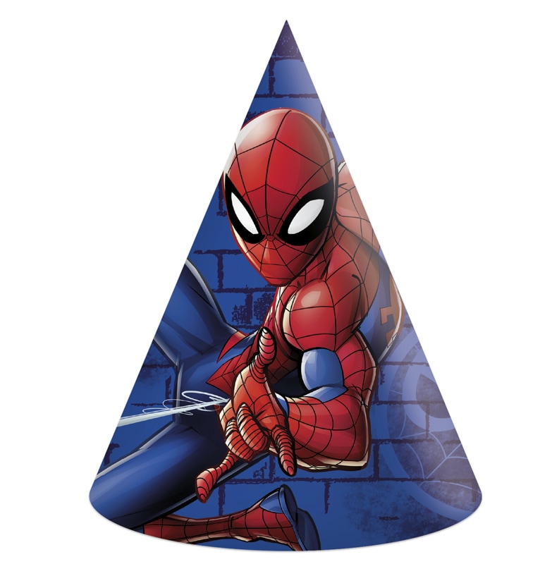 Spiderman Team Up - Festhatter 6 stk.