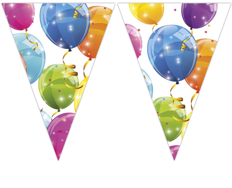 Sparkling Balloons - Flaggirlander 230 cm