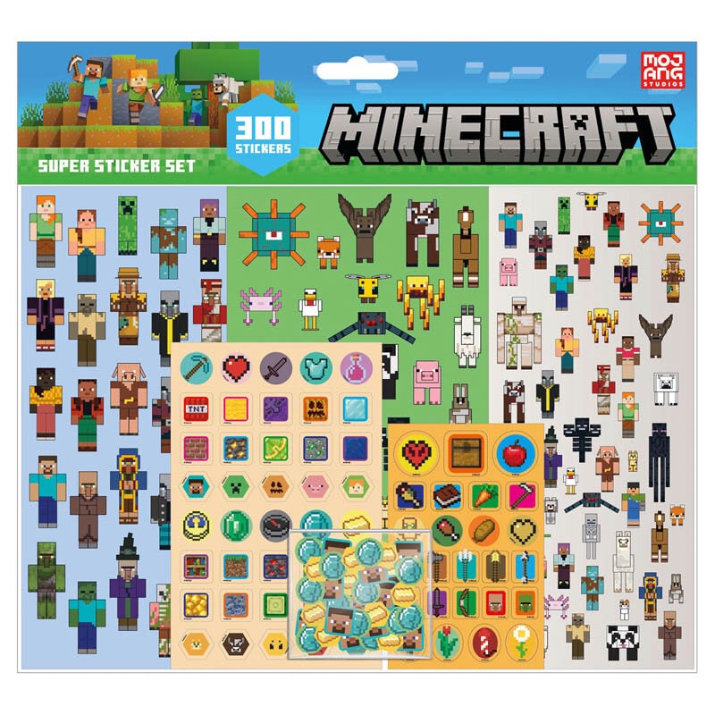 Minecraft Super Klistremerkesett