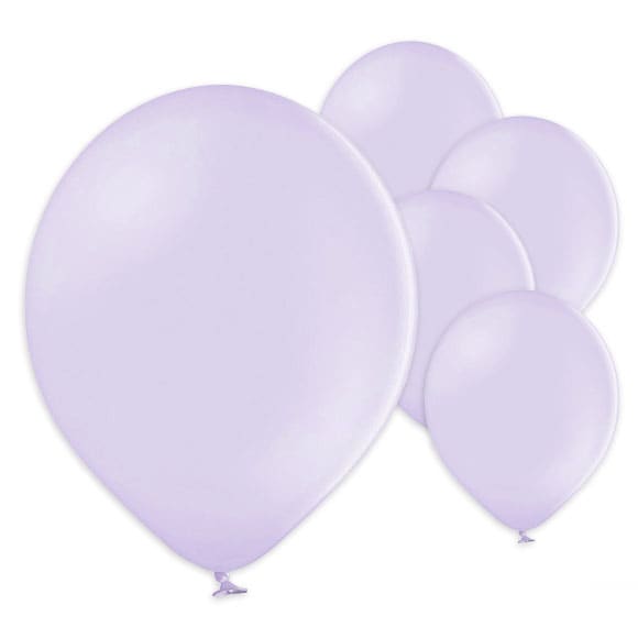 Ballonger i lyselilla pastellfarge 50 stk