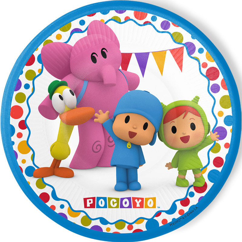 Pocoyo - Tallerkener 8 stk.