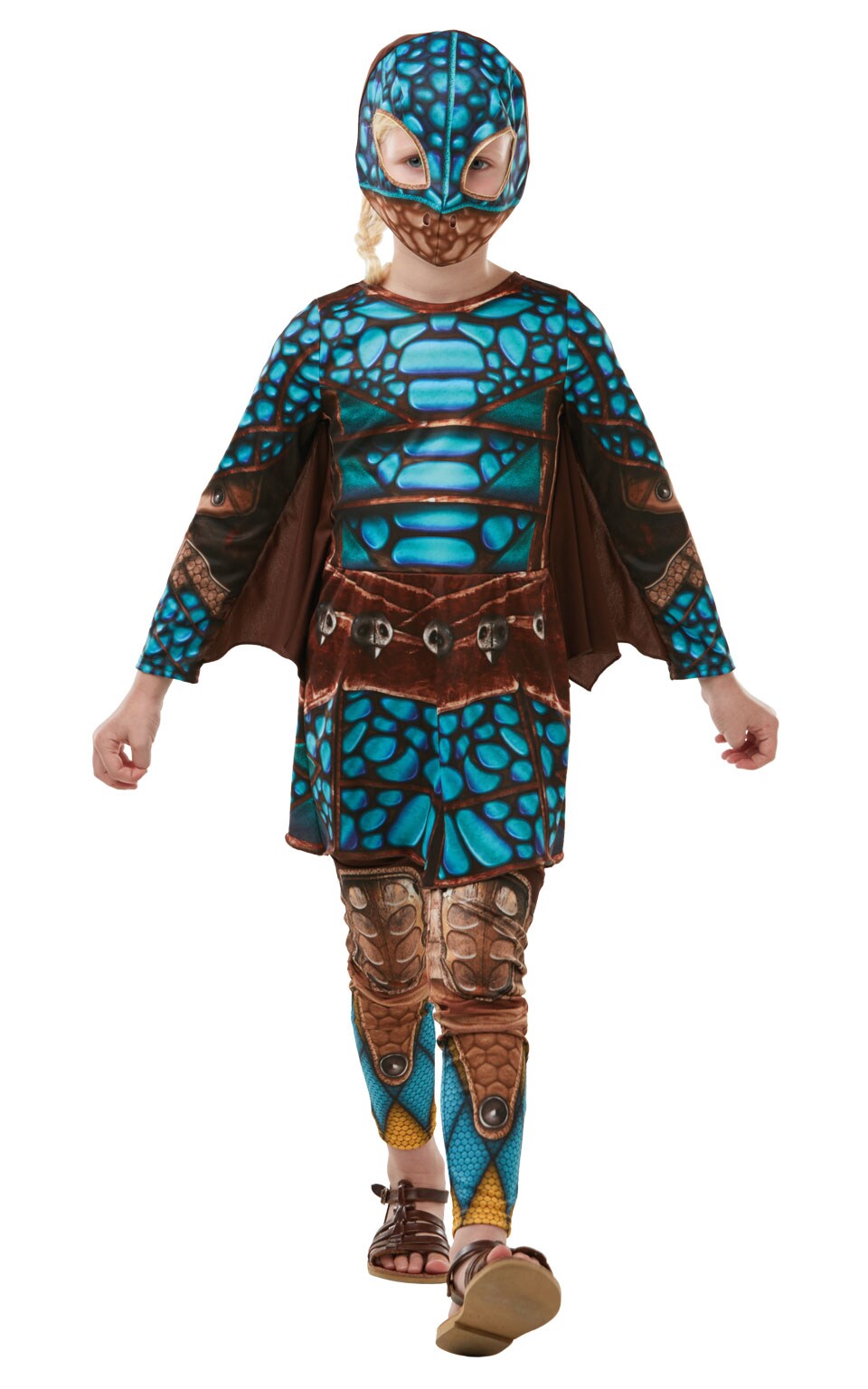 Dragetreneren 3, Kostyme Astrid Battlesuit Deluxe Barn 3-10 år