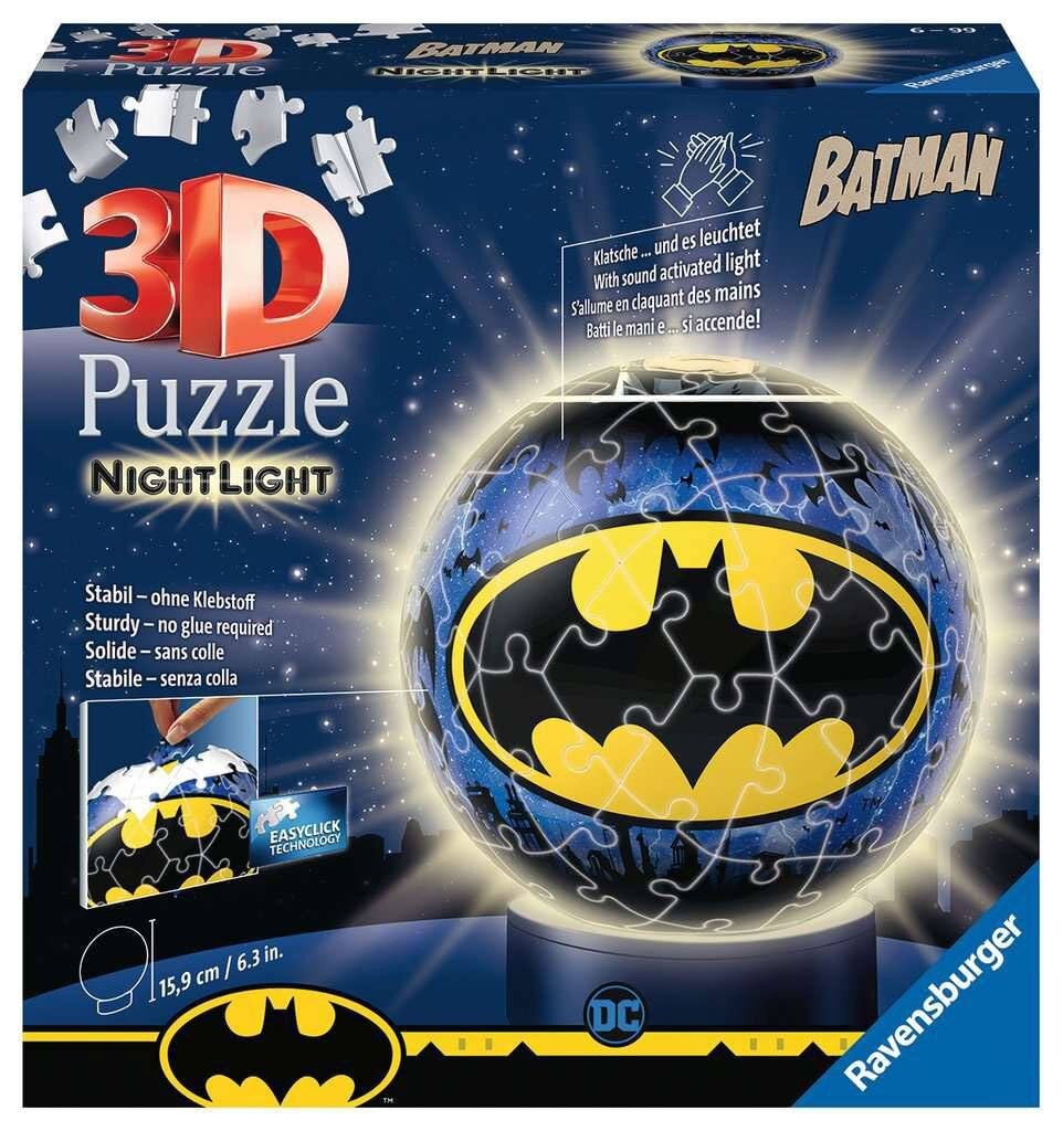 Ravensburger 3D Puslespill, Batman with Night Light 72 brikker