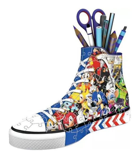 Ravensburger 3D Puslespill - Sonic The Hedgehog Sneaker 108 brikker