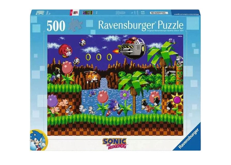 Ravensburger Puslespill - Sonic The Hedgehog 500 brikker