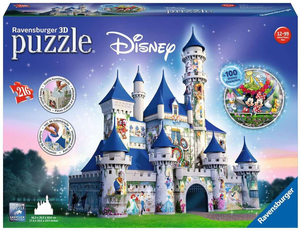 Ravensburger 3D Puslespill, Disney Castle 216 brikker