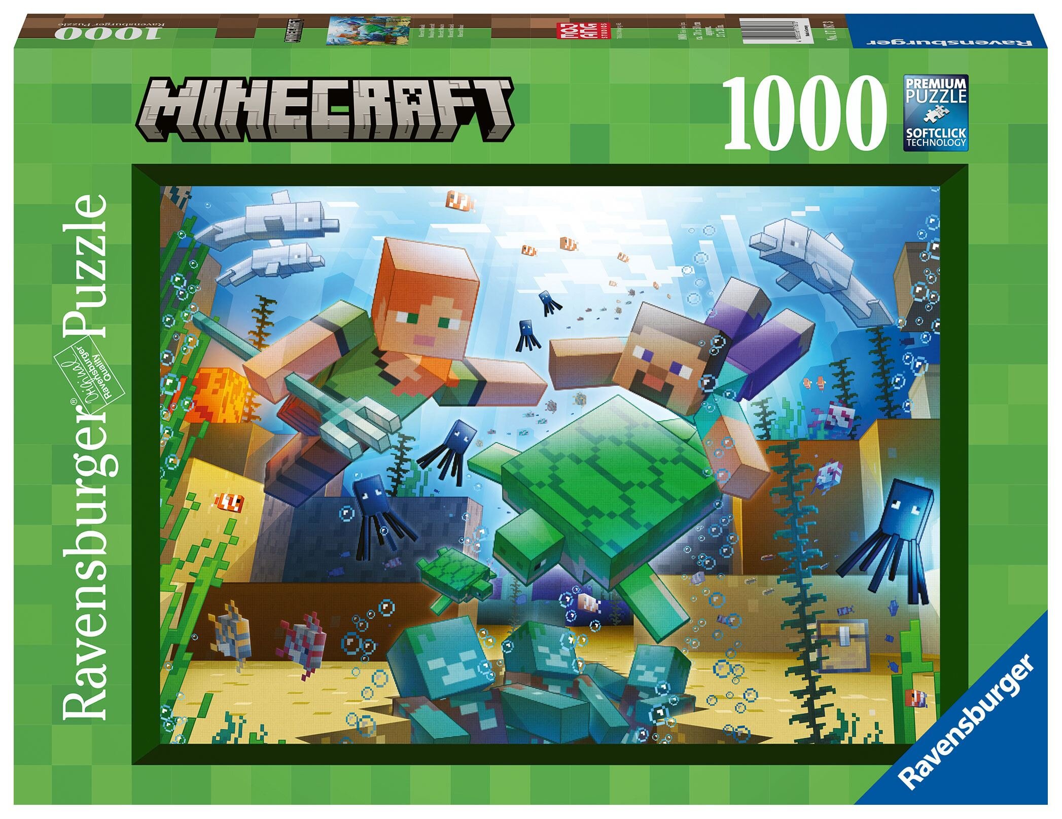 Ravensburger Puslespill - Minecraft Mosaic 1000 brikker