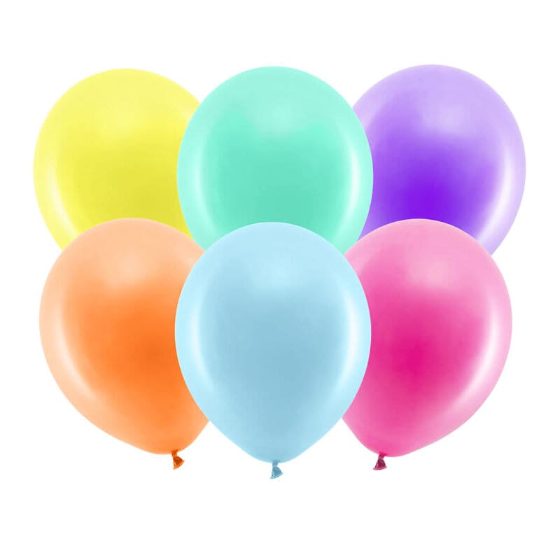 Ballonger - Pastellfarger 23 cm 10 stk.