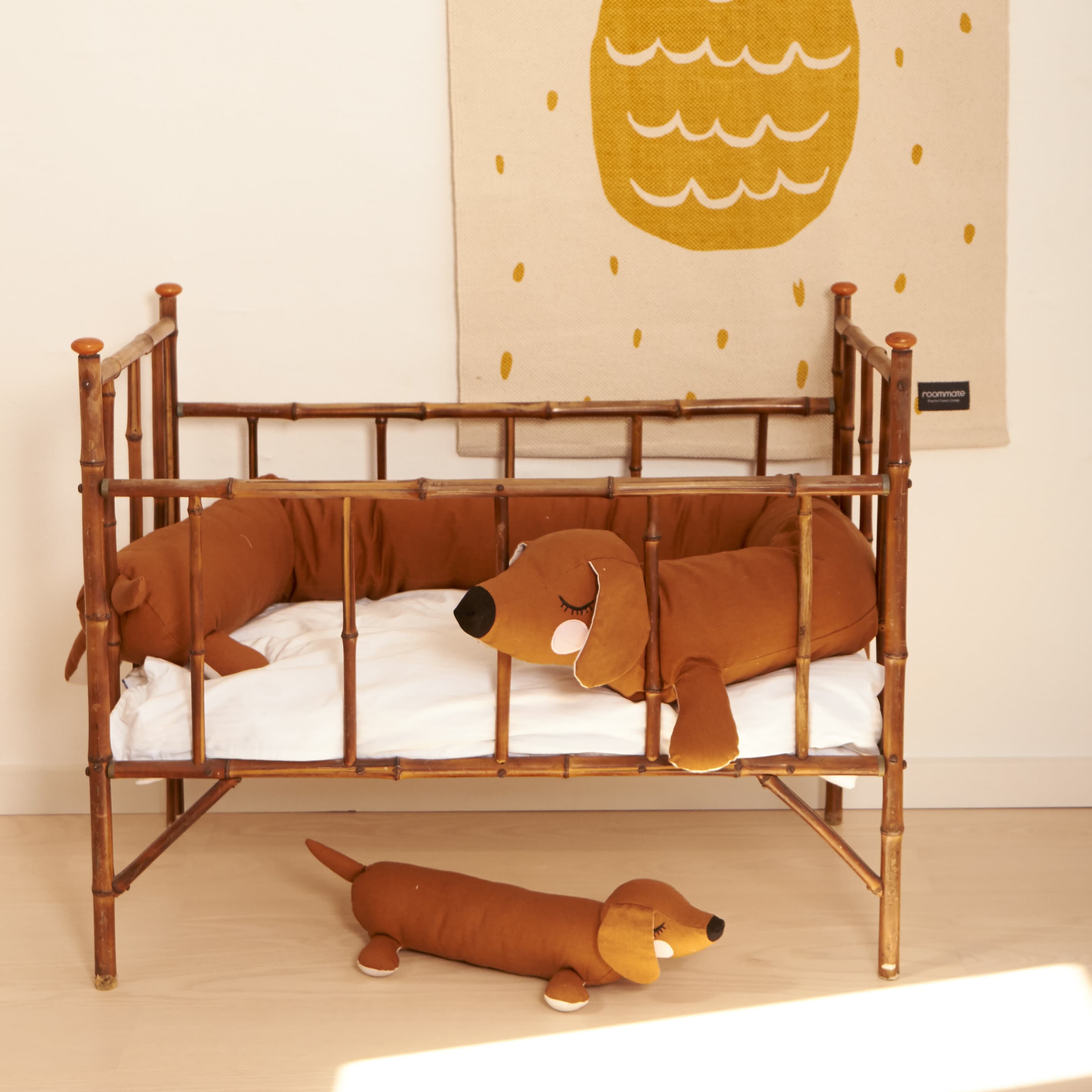 Roommate - Soveorm Hund Rustbrun 195 cm