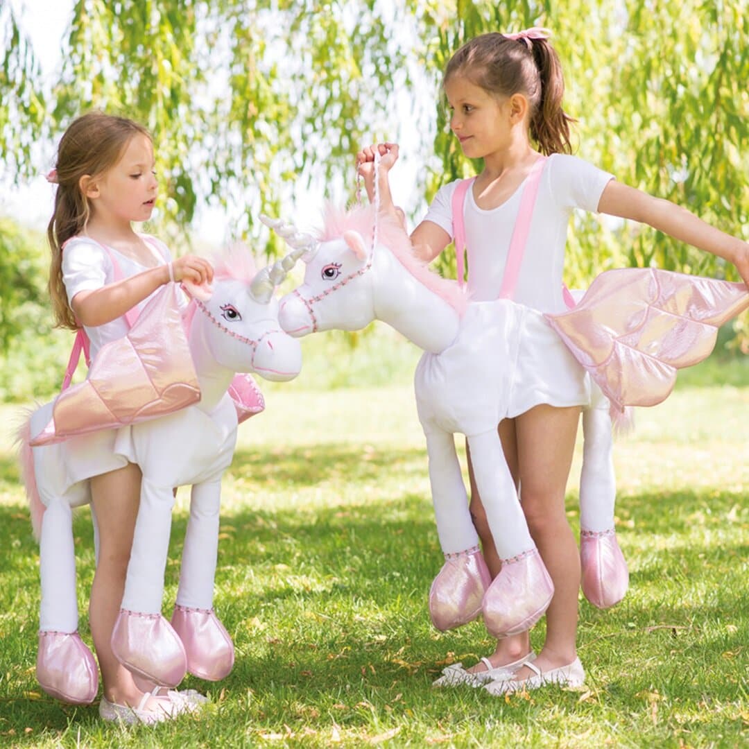 Enhjørning Ride-on Kostyme med lyd- & lyseffekter 3-8 år