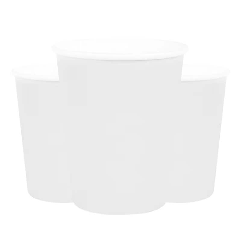 Pappkopper 250 ml - Hvite 10 stk.