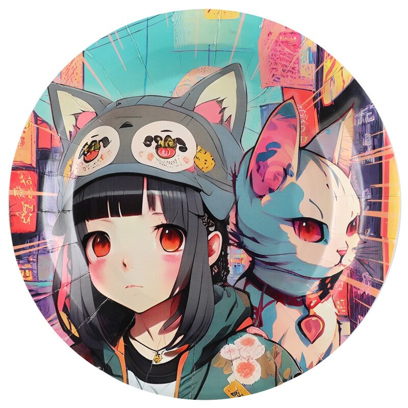Manga - Tallerkener 10 stk.