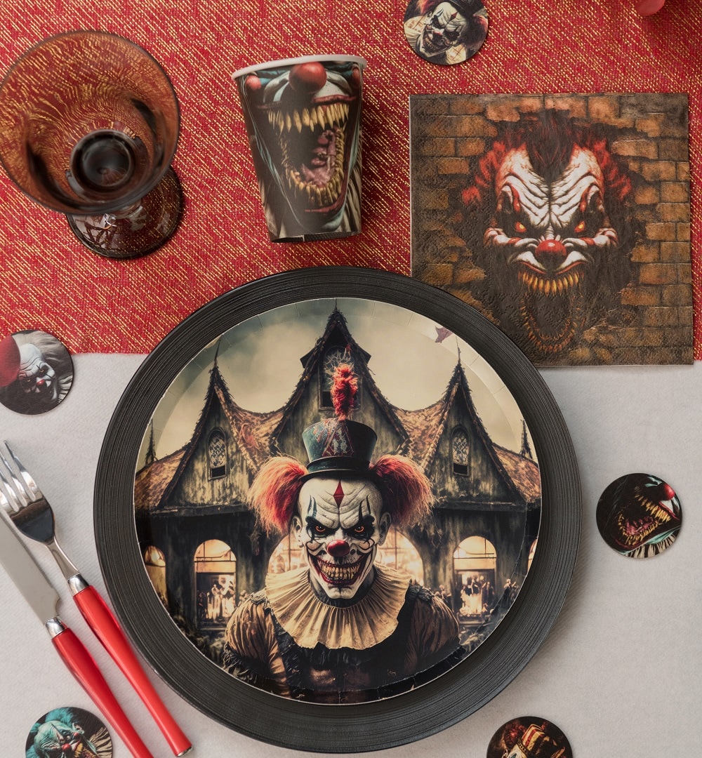Killer Clown - Papkopper 10 stk.