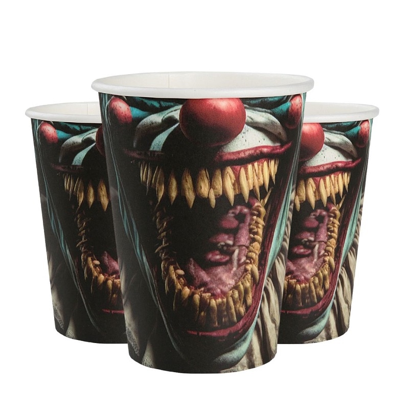 Killer Clown - Papkopper 10 stk.