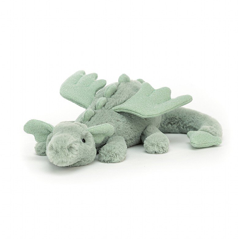 Jellycat - Liten grønn drage 26 cm