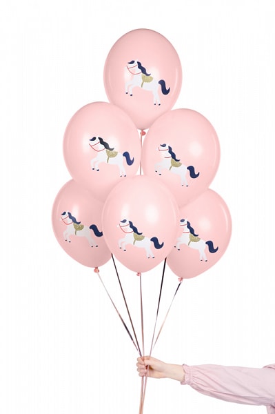 Ballonger Rosa, Hester 6-stk