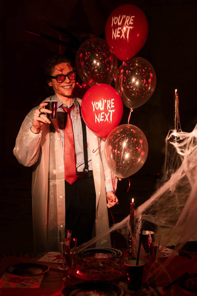 Halloweenballonger You're next 6 stk.