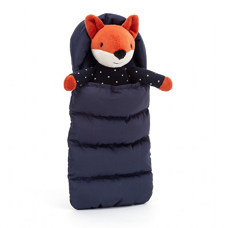 Jellycat - Rev med sovepose 24 cm