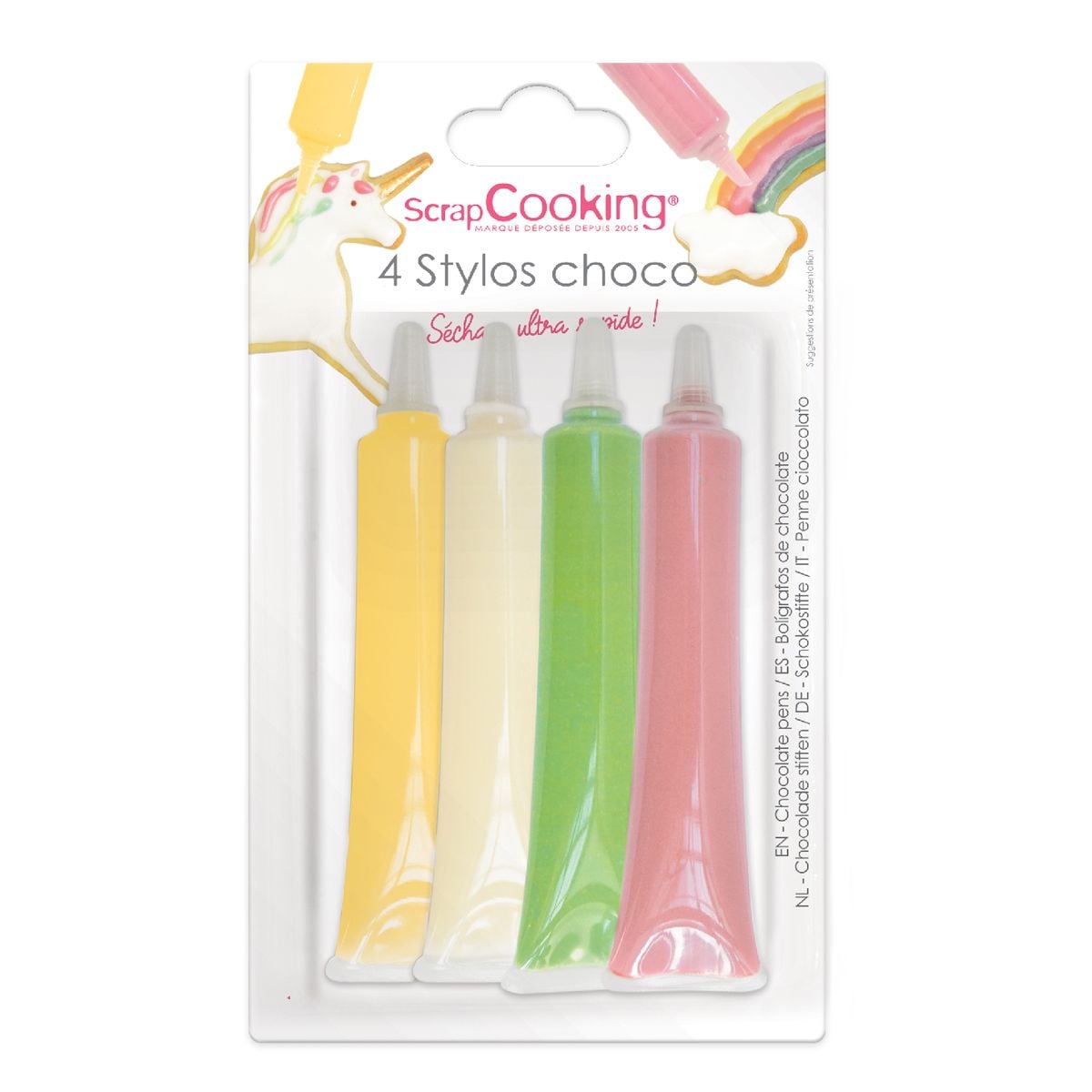ScrapCooking - Pyntesjokolade Pastell 4 stk.