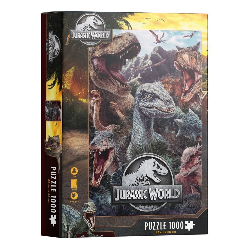 Jurassic World - Puslespill Dinosaurs Poster 1000 brikker