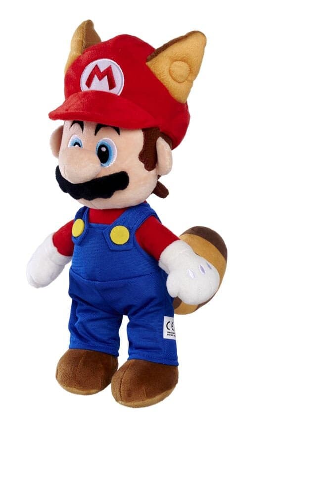 Super Mario Kosedyr Tanooki Mario 30 cm