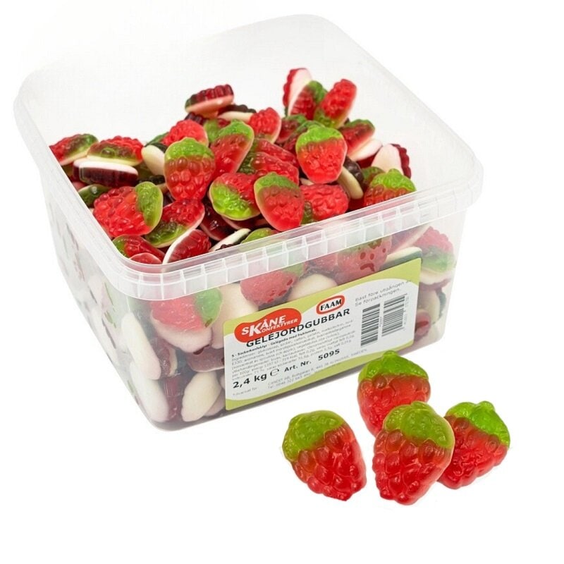 Geléjordbær i Stor Pakke 2,4 kg