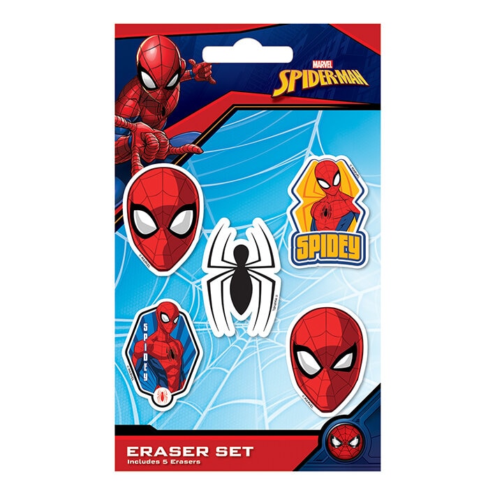 Spiderman - Viskelær 5 stk.