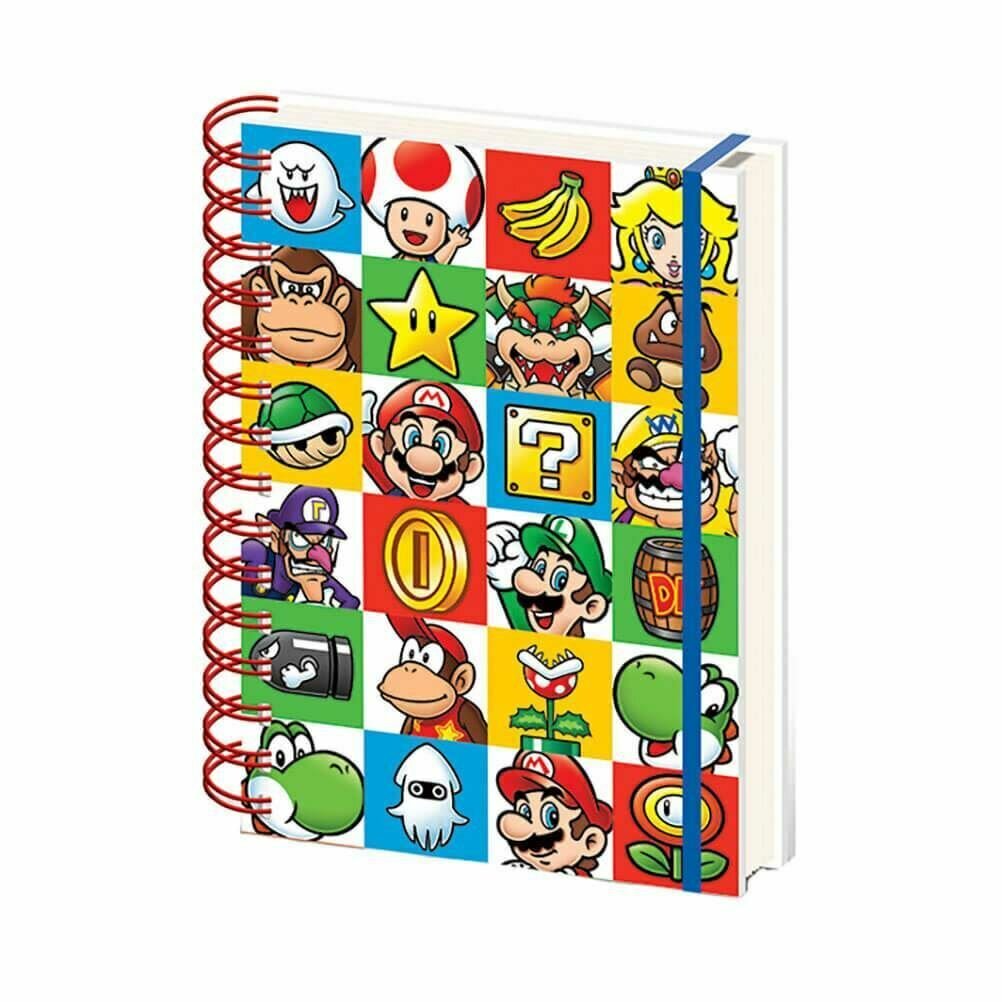Super Mario Bros, Notatbok A5 Colour Block