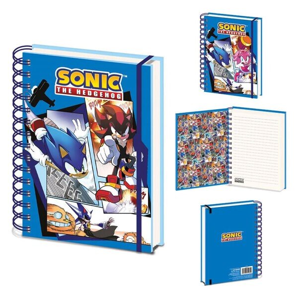 Sonic the Hedgehog - 3D Notatbok A5