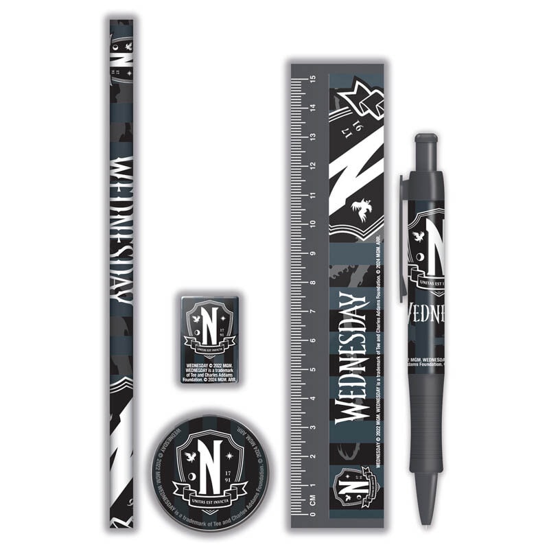 Wednesday Skolesett med 5 deler