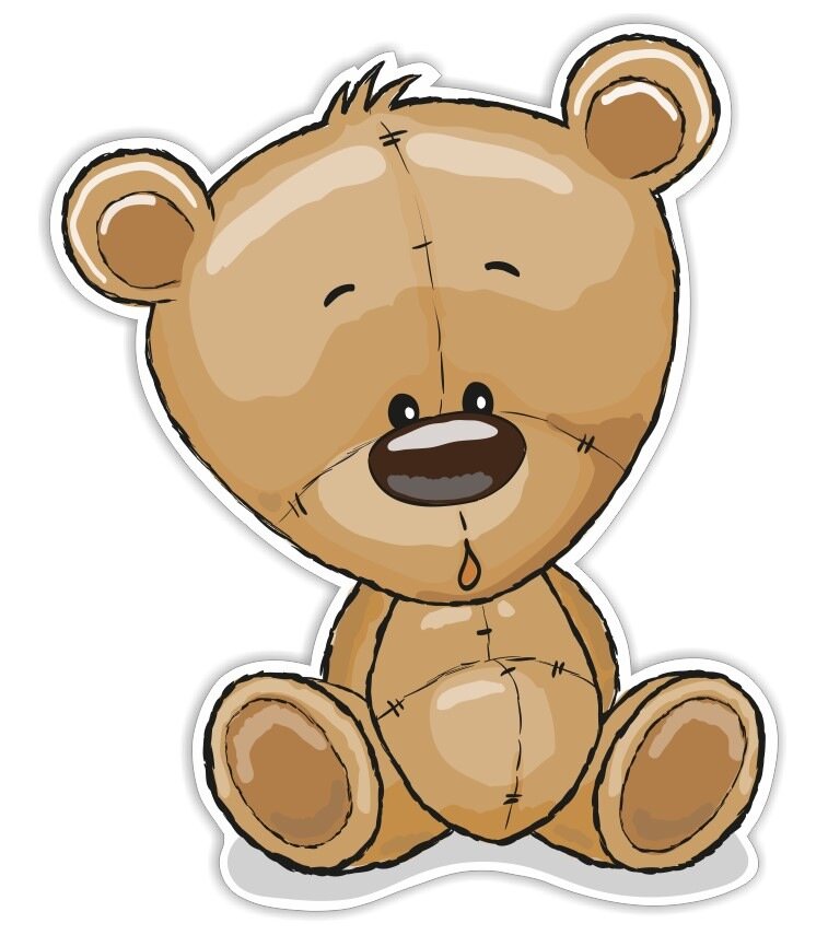 Teddybjørn veggdekor til barnerommet - 3D