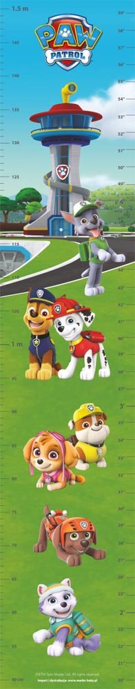 Paw Patrol Høydemåler til Barnerommet